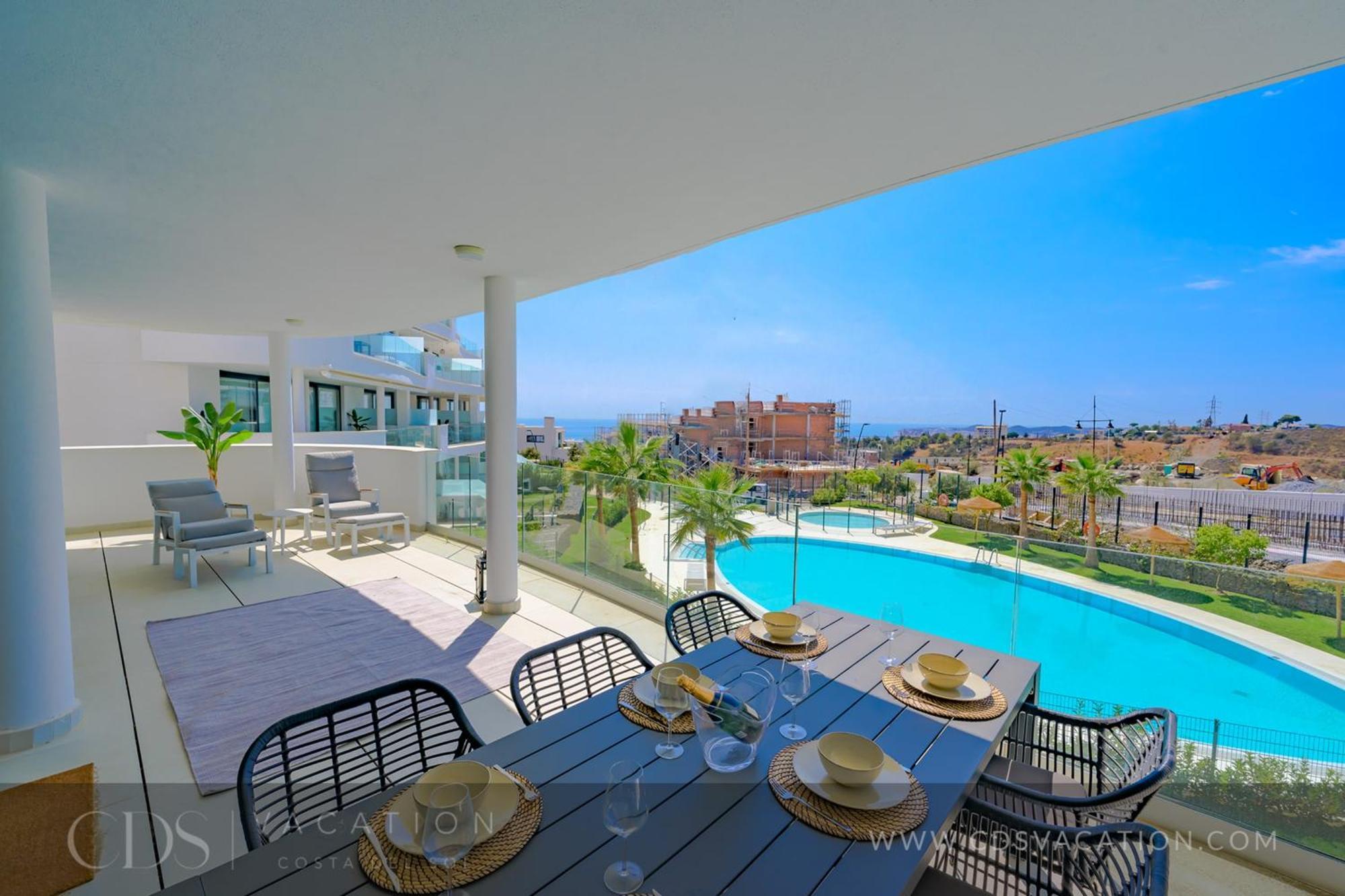 Amazing West-Facing 3 Bed Apartment With Sea And Marina Views In Higueron West Málaga Buitenkant foto